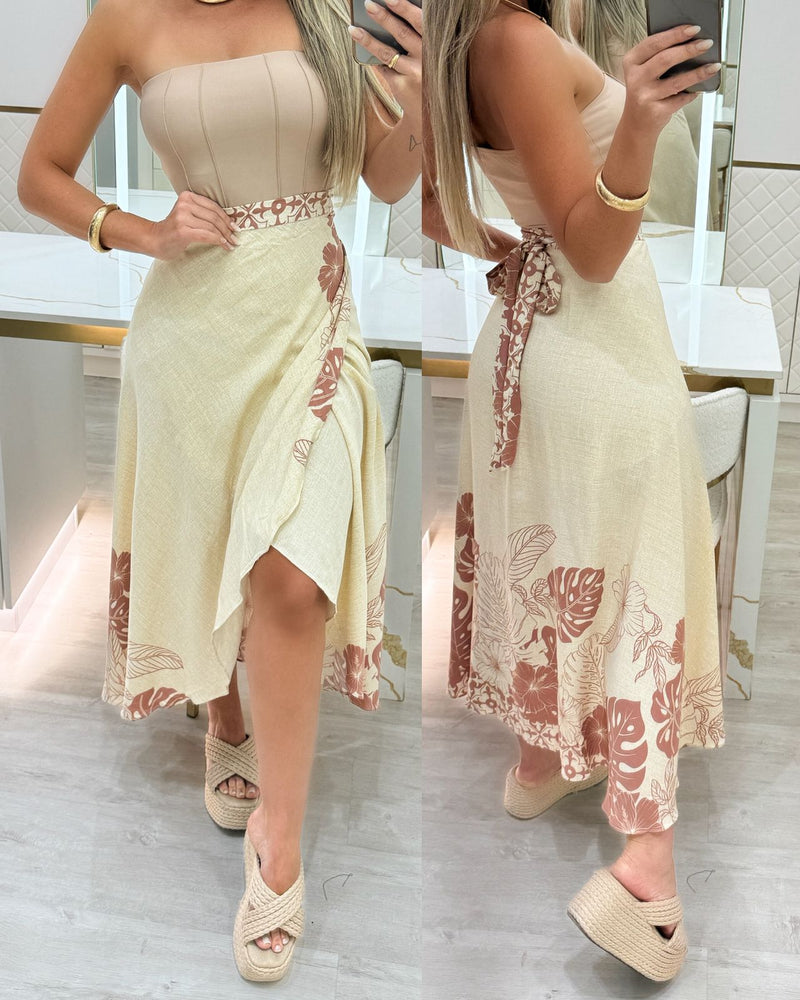 Saia Envelope Zaya Creme /Marrom 91337