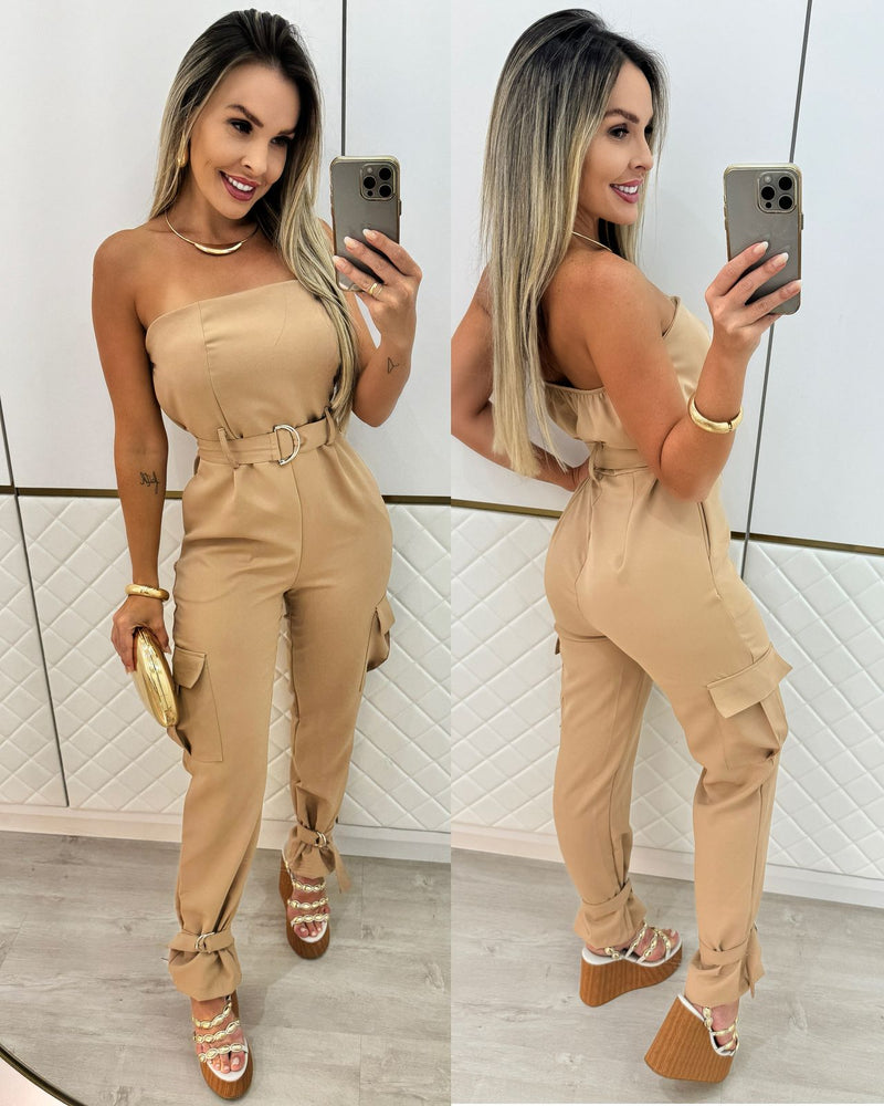 Macacão Lady Bege 91402
